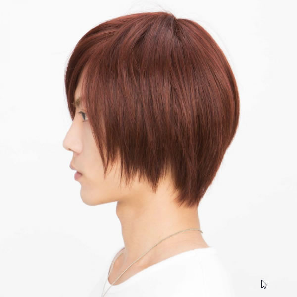 ウィッグ メンズ 自然 ショート レディース 耐熱 シェイドショート カシスブラウン おしゃれ かっこいい コスプレ かつら 男性 女性 医療用 フルウィッグ ウィッグ メンズ 耐熱 お祭りコム