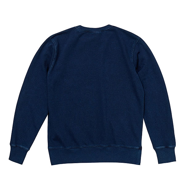 スウェット メンズ 厚手 スウェットデニム 上 長袖 トレーナー デニム インディゴ染 12 2oz 30代 40代 50代 無地 暖かい 春秋冬 トップス おしゃれ トレーナー パーカー お祭りコム