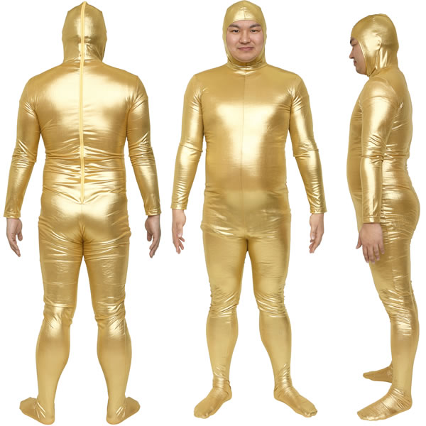 全身タイツくん ゴールド 金 シルバー 銀 コスチューム コスプレ 仮装 衣装 全身タイツ お祭りコム