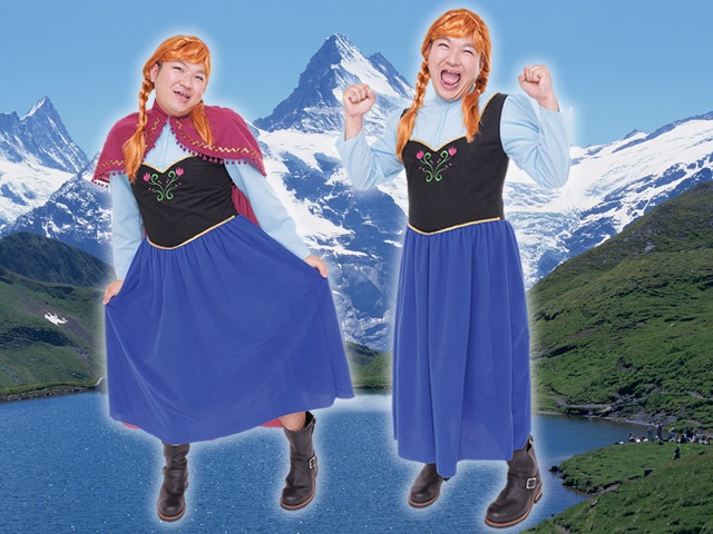 アナと雪の女王 コスプレ 大人 メンズ ドレス アナ コスチューム アナ 衣装 メンズ Anna ウィッグはセットに含まれません ディズニー コスチューム 大人 チロリアンワンピース メンズ コスチューム専門店 ハロウィン 男性用ハロウィンコスチューム お祭りコム
