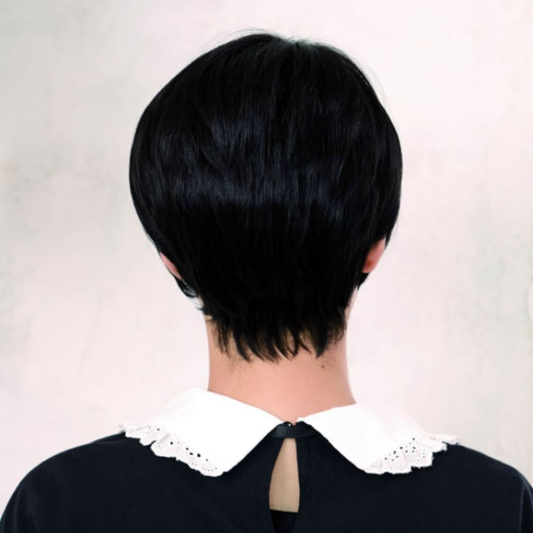 ウィッグ ショート ボブ レディース 女性用 おしゃれ かわいい フルウィッグ ベイビーショート スタンダードブラック 黒髪 医療用 ウィッグ レディース 耐熱 お祭りコム