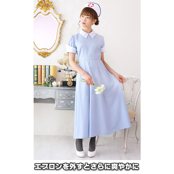 クラシカル ヴィンテージ ストライプ ナース ナース服 コスプレ 可愛い 衣装 ロング丈 ハロウィン 衣装 仮装 半袖 レディース コスチューム エプロン 女性用ハロウィンコスチューム お祭りコム クラシカル ヴィンテージ ストライプ ナース ナース服 コスプレ 可愛い 衣装 ロング丈 ハロウィン 衣装 仮装 半袖 レディース コスチューム エプロン 女性用ハロウィンコスチューム お祭りコム