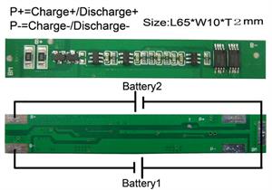 2����6.2V���ݸ�IC��5.0A �Х�󥹵�ǽ�դ�  ����Ŵ�����������(LiFePO4)����