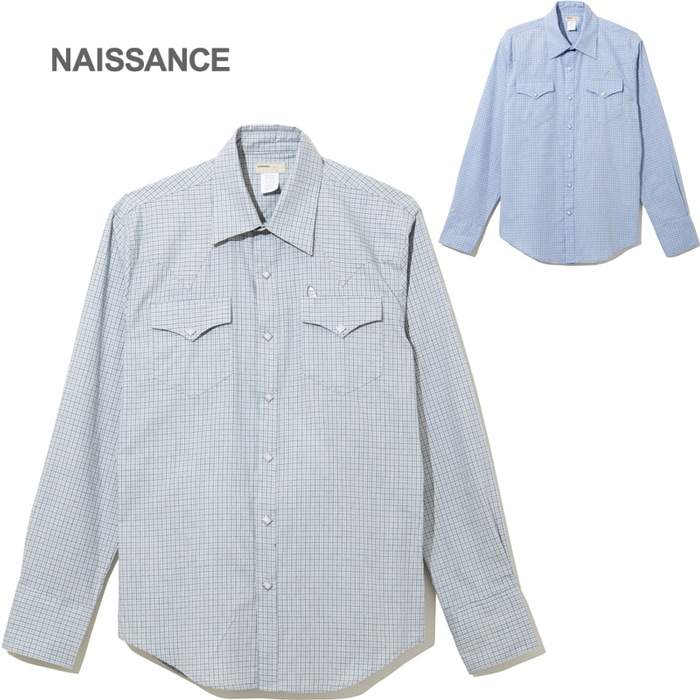 70%OFF】NAISSANCE ネサーンス プレイド/プラッド ウエスタンシャツ