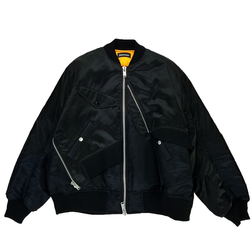 アンダーカバーイズムUnderCoverism M N－1デッキジャッケット Undercoverism アンダーカバーイズム 解体MA-1 ブラック UI2B4201 の