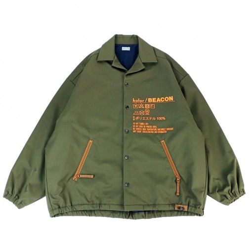 kolor BEACON カラービーコン Peストレッチウォッシャブルクロスブルゾン カーキ 22WBM-B01136|ARCHIVE 完売商品