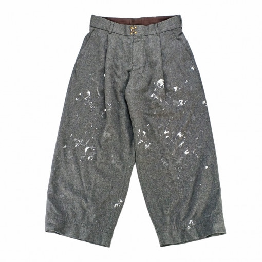 kolor BEACON カラービーコン ストレッチウールフランネルパンツ グレー 22WBM-P05134|ARCHIVE 完売商品