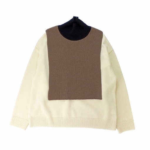 CULLNI クルニ Turtleneck Vest Layered Knit TAUPE 22-AW-042|ARCHIVE 完売商品
