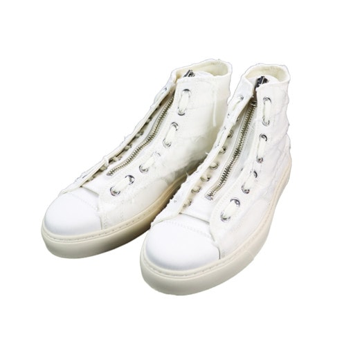 【23SS】Undercoverism アンダーカバーイズム カサネハギハイカットファスナースニーカー ホワイト UI1C4F01|ARCHIVE 完売商品