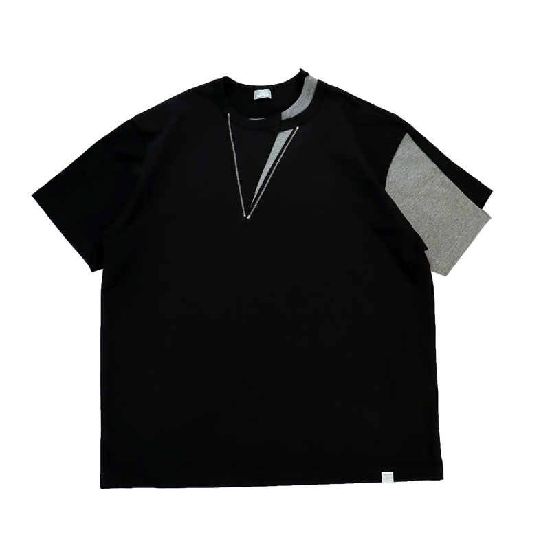 kolor BEACON カラービーコン 度詰天竺Tシャツ ブラック 23SBM-T08234
