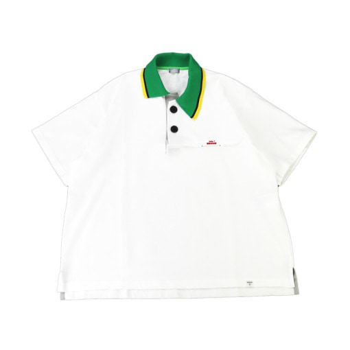 【23SS】kolor BEACON カラービーコン 鹿の子ポロシャツ ホワイト 23SBM-T09236|ARCHIVE 完売商品