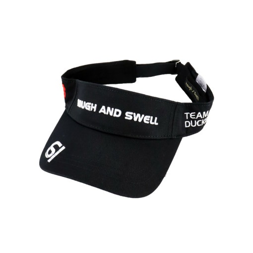 rough&swell ラフアンドスウェル TEAM DUCKBILLS SUN VISOR バイザー ブラック RSA-23003 / ゴルフウェア メンズ ラフ&スウェル|ARCHIVE 完売商品