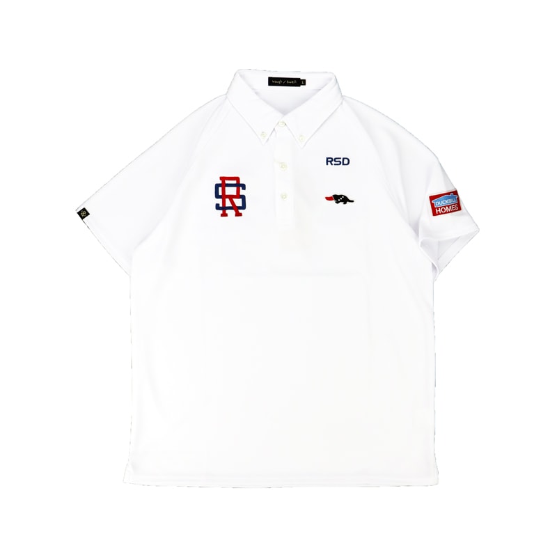 ★美品★rough＆swell　BIG D ポロシャツ　サイズ　XL rough&swell ラフアンドスウェル BIG D POLO ポロシャツ ホワイト RSM