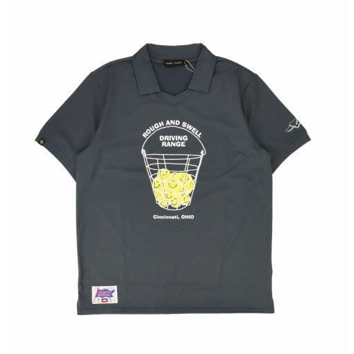 rough&swell ラフアンドスウェル DRIVING RANGE SKIPPER スキッパー チャコール RSM-23034 / ゴルフウェア メンズ ラフ&スウェル|ARCHIVE 完売商品