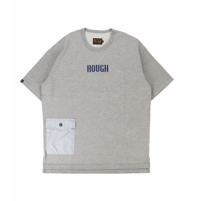 rough&swell ラフアンドスウェル ARMY LOGO HEAVY-TEE Tシャツ グレー