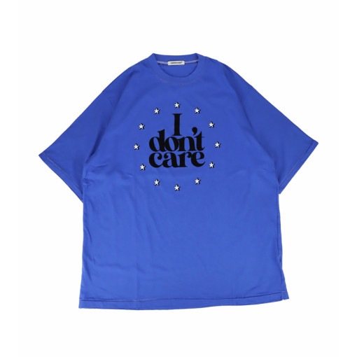 UNDERCOVER MEN'S PRE-COLLECTION アンダーカバーメンズプレコレクション ロック糸タラシプリントTEE I dont care ブルー UP2C4806|ARCHIVE 完