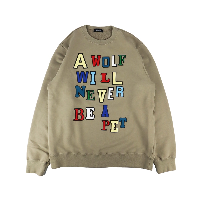 UNDERCOVER アンダーカバー SWEAT A WOLF WILL NEVER BE A PET  