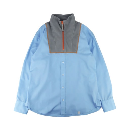 【23AW】kolor BEACON カラービーコン T/Cブロードシャツ サックス 23WBM-B01141|ARCHIVE 完売商品