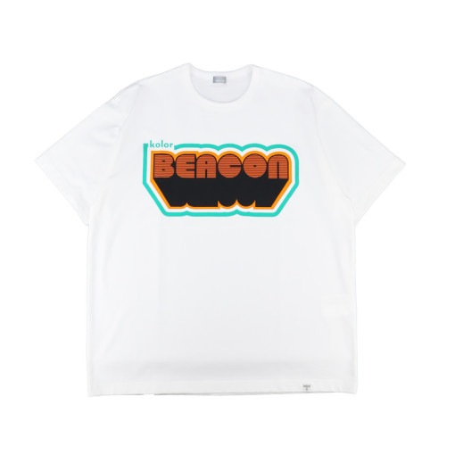 【23AW】kolor BEACON カラービーコン 度詰め天竺Tシャツ ホワイト 23WBM-T07236|ARCHIVE 完売商品