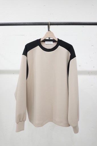 CULLNI  Bi Color Pullover BEIGE 23-AW-002