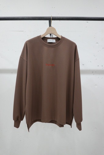 CULLNI クルニ CULLNI Logo Embroidery Long Tee TAUPE 23-AW-035|ARCHIVE 完売商品