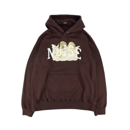 UNDERCOVER アンダーカバー HOODIE ANGEL NOISE/satinpatch ブラウン UC2C4892-3|ARCHIVE 完売商品