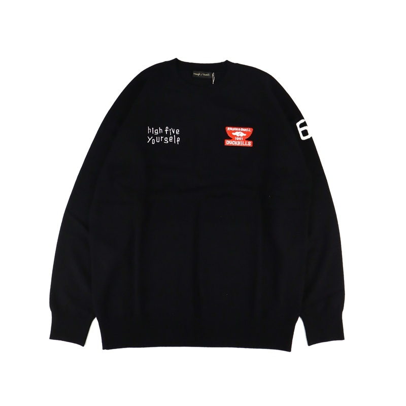 rough&swell ラフアンドスウェル WINNER CREW ニット ブラック RSM
