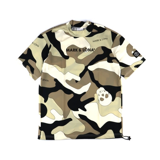 【23AW】MARK&LONA マークアンドロナ Milo Camo Tee | MEN  モックネック ベージュ MLM-3C-AA02|ARCHIVE 完売商品