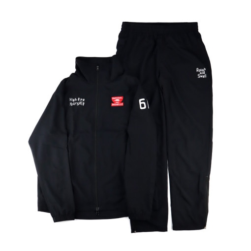 rough&swell ラフアンドスウェル WINNER TRACK SUIT トラックスーツ ブラック RSM-23292 / ゴルフウェア メンズ ラフ&スウェル|ARCHIVE 完売商品