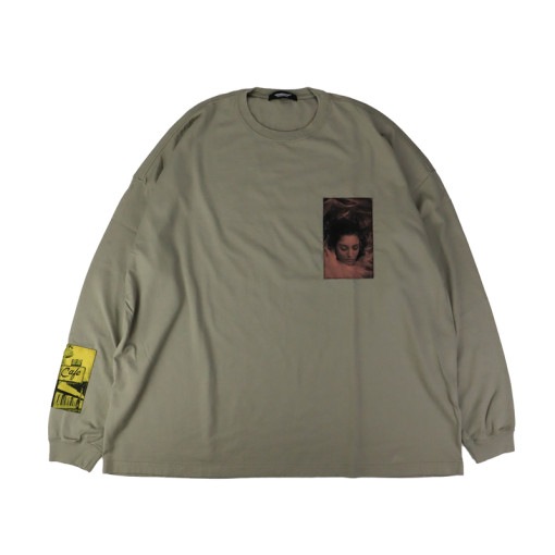 【24AW】 UNDERCOVER アンダーカバー ワイドLSTEE TPJQパッチ ライトグレー UC2D4808-1