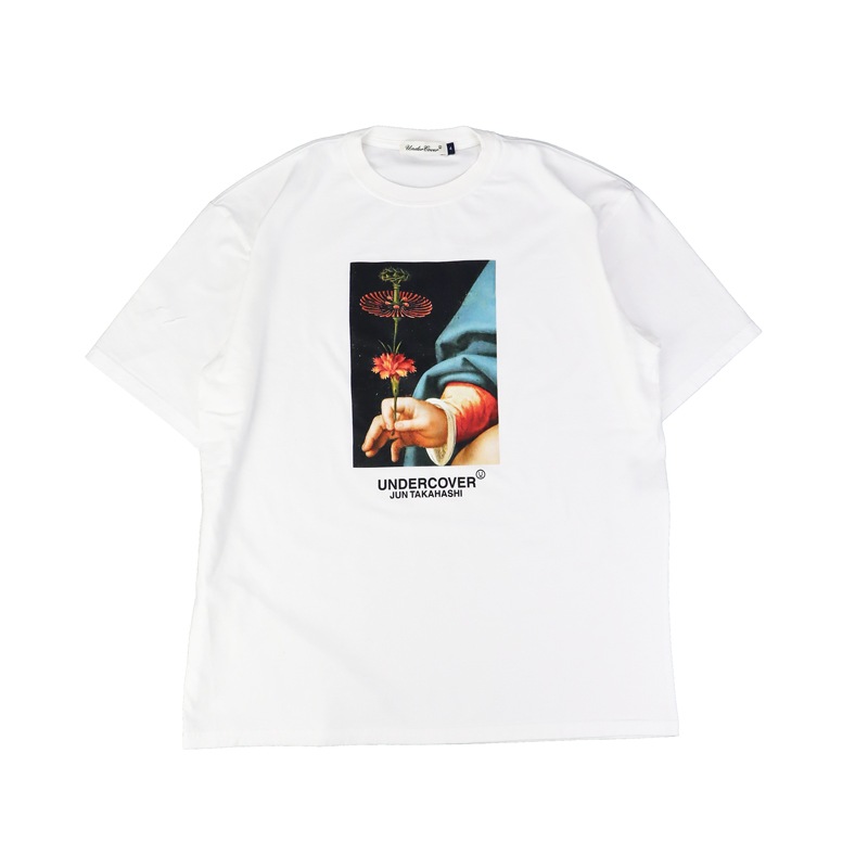 24AW】 UNDERCOVER アンダーカバー TEE Flower ホワイト UC2D3803 の
