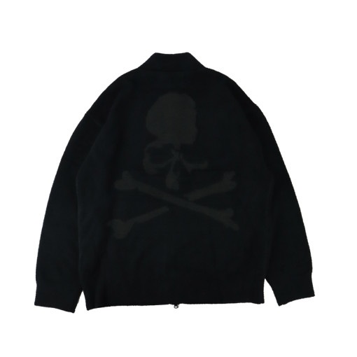 【24AW】MASTERMIND WORLD マスターマインド・ワールド　LOUNGE FULL-ZIP TRACK JACKET MW24S13-BL055 ブラック×チャコール