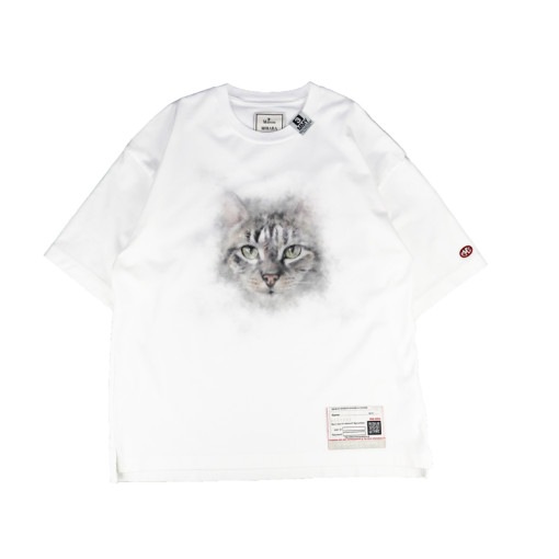 【24AW】Maison MIHARA YASUHIRO メゾン ミハラヤスヒロ Cat Print T-shirt ホワイト A13TS632