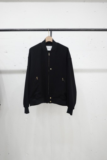 【24AW】CULLNI クルニ Stretch Double Cloth MA-1 BLACK 24-AW-017