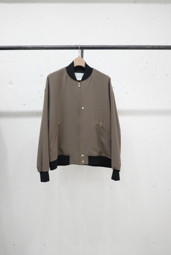 【24AW】CULLNI クルニ Stretch Double Cloth MA-1 TAUPE 24-AW-017