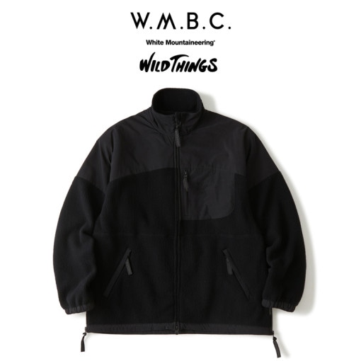White Mountaineering  ۥ磻ȥޥƥ˥󥰡W.M.B.C.  WILD THINGS FLEECE JACKETBLACKBC2473201
