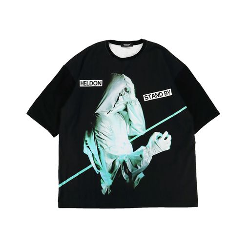 【25AW】UNDERCOVER アンダーカバー TEE 総柄_STAND BY ブラック UC2E4813-3