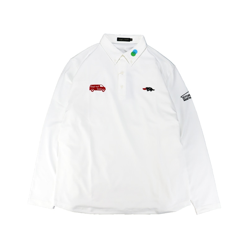 rough & swell ラフアンドスウェル　 S オリーブ　ポロシャツ カジュアルゴルフドットコムby PALM SPRINGSにrough&swell［ラフ