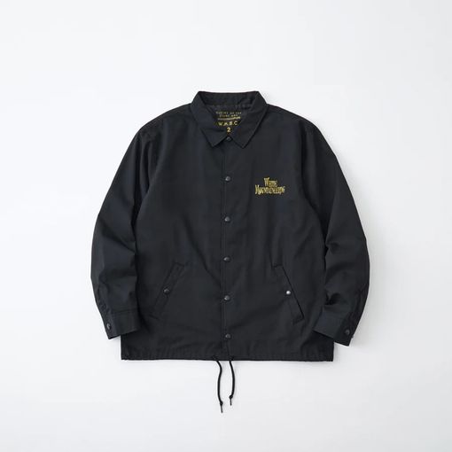 【25AW】White Mountaineering  ホワイトマウンテニアリング　QOTSA LULLABIES TO PARALYZE COACH JACKET BLACK　BC2573203