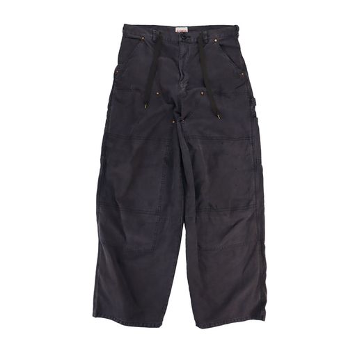 【25AW】KAMIYA カミヤ Back Satin Painter Pants ブラック G15PT038