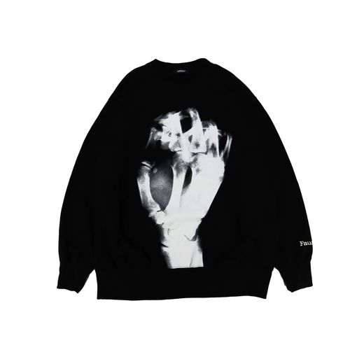 【25AW】UNDERCOVER アンダーカバー 脇リブSWEAT Print_Faust ブラック UC2E4815-6