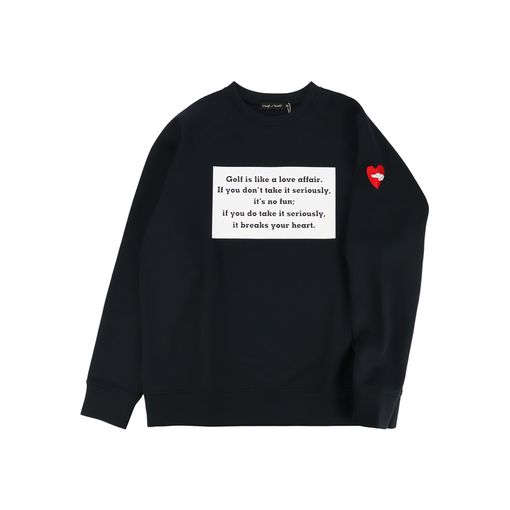 rough&swell ラフアンドスウェル MESSAGE SWEAT スウェット ブラック RSM-25202