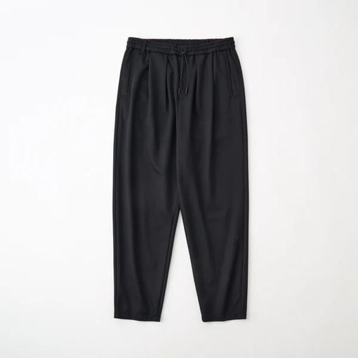 【25AW】White Mountaineering Repose Wear ホワイトマウンテニアリング 2 TUCK EASY TAPERED PANTS　BLACK RW2573401