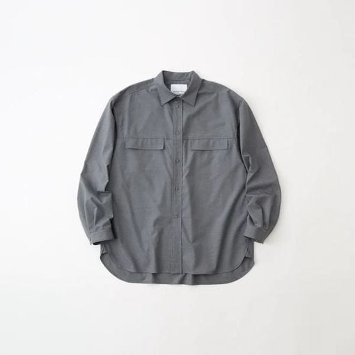 25AWWhite Mountaineering Repose Wear ۥ磻ȥޥƥ˥ MID GUSSET SLEEVE STRETCH SHIRTGRAY RW2573101