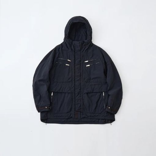 25AWWhite Mountaineering  ۥ磻ȥޥƥ˥ GARMENT DYE RAGLAN SLEEVE BLOUSON BLACK BK2573206