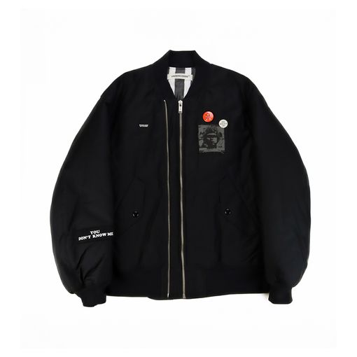 【25AW】UNDERCOVER MEN'S PRE-COLLECTION アンダーカバーメンズプレコレクション Coライトモールスキン裏STブロードバッジ刺繍WZIPMA-1 ブラック UP2E42