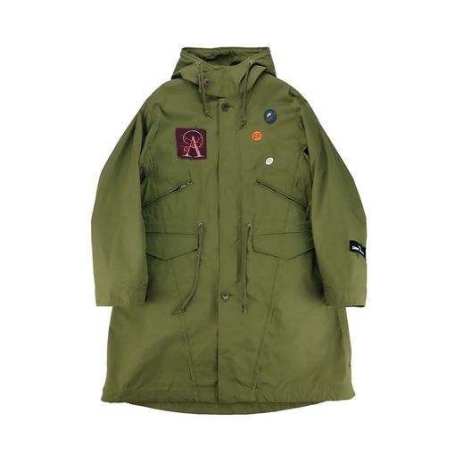 【25AW】UNDERCOVER MEN'S PRE-COLLECTION アンダーカバーメンズプレコレクション Coウェザーバッジ刺繍STブロードライナーモッズCT カーキグリーン UP2E4303