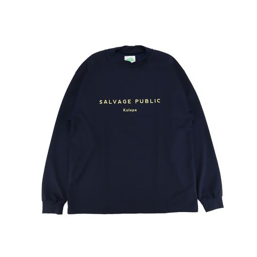 SALVAGE PUBLIC Kolepa サルベージパブリック コレパ ポロシャツ ネイビー SVKA5015
