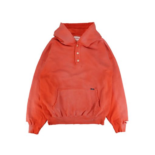 ��25AW��KAMIYA ���ߥ� Distressed Henry Neck Hoodie ����� G15HD077