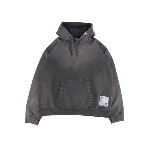 Maison MIHARA YASUHIRO in��stru(men-tal). FRENCH TERRY DISTRESSED HOODIE �֥�å� I16HD561